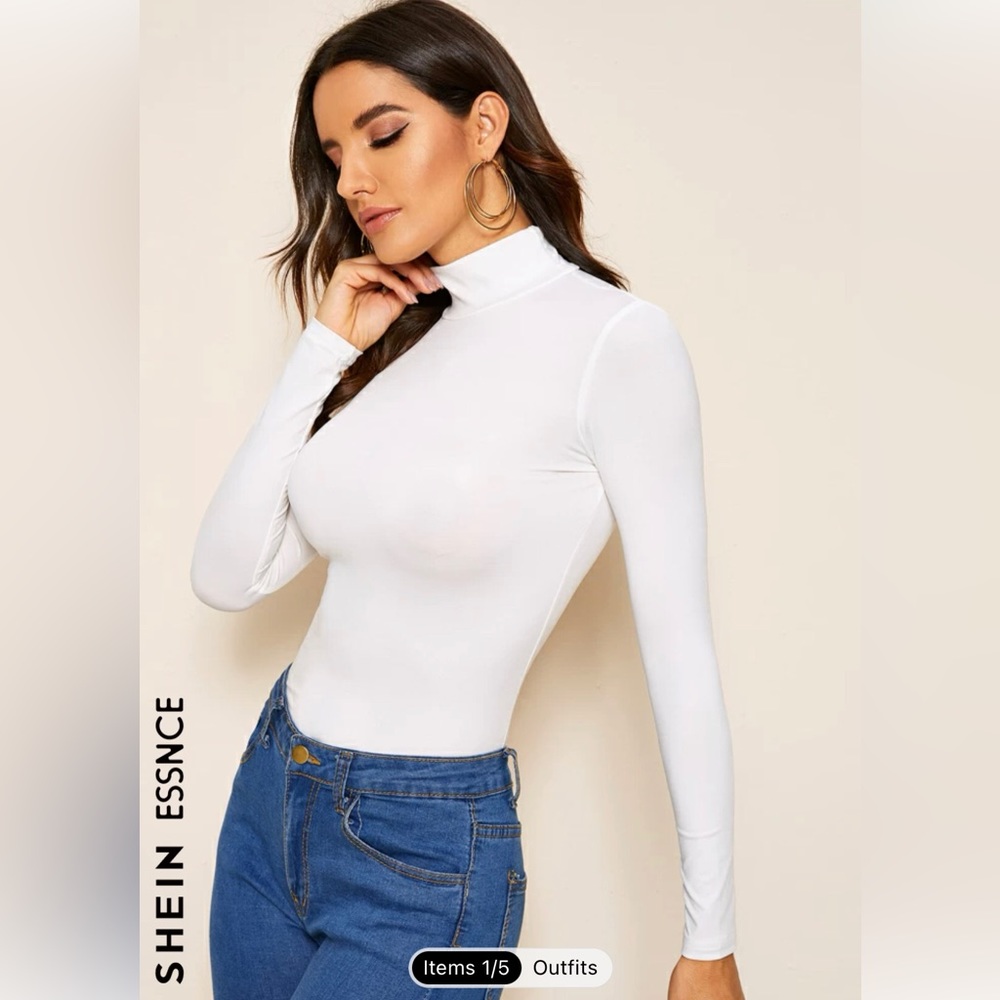 White Turtleneck